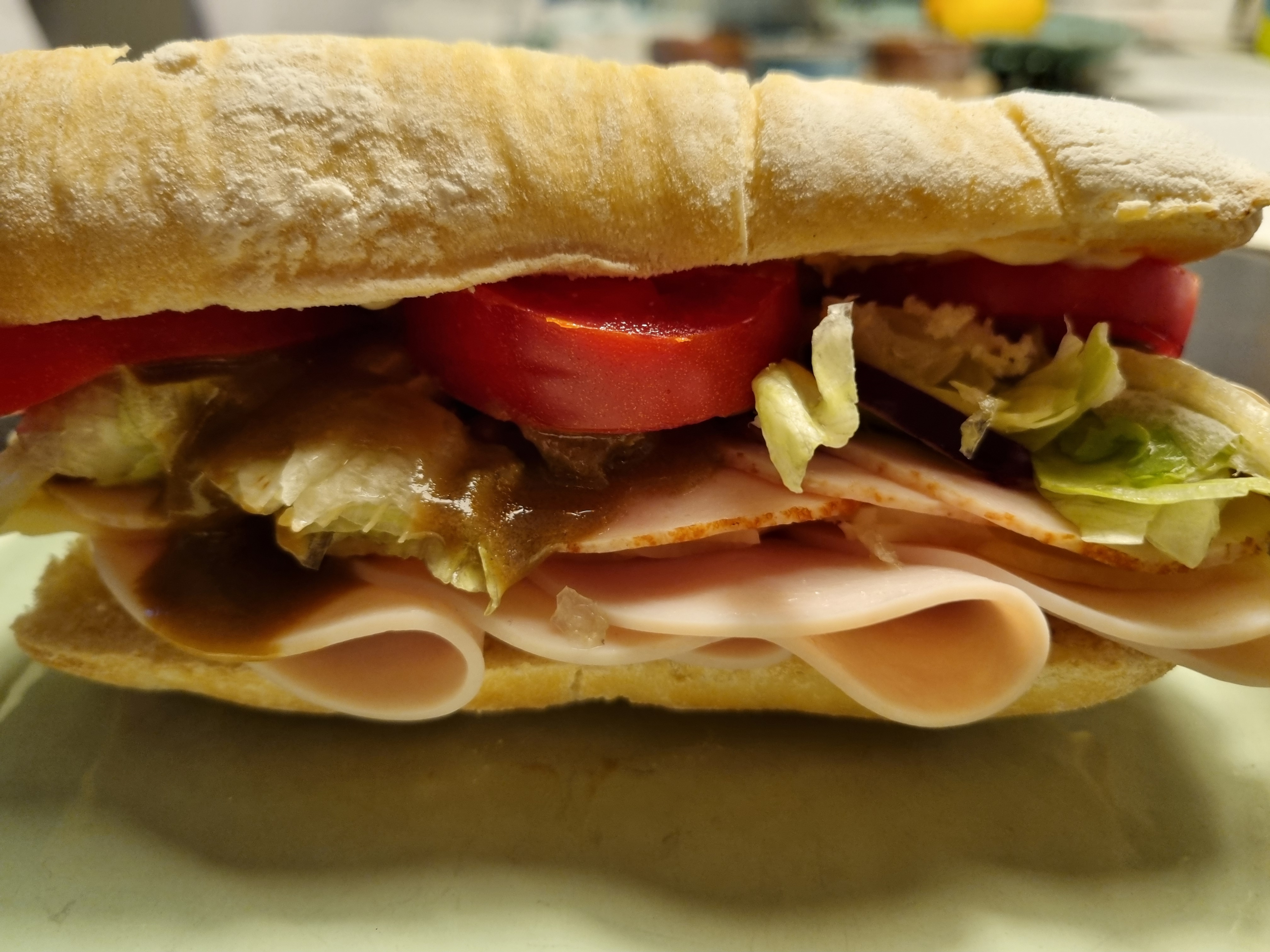 Sub z szynką, serem i vinaigrettem